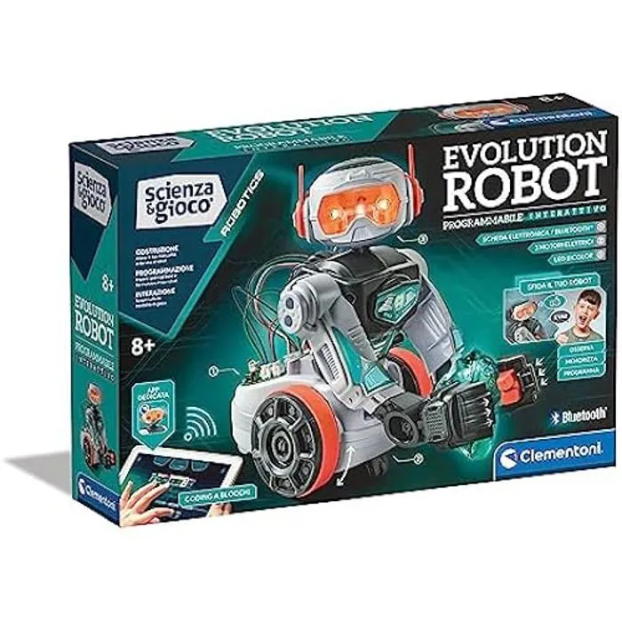 Jeu scientifique - CLEMENTONI - Evolution Robot 2.0 - Robot à construire et programmer - STEM-0
