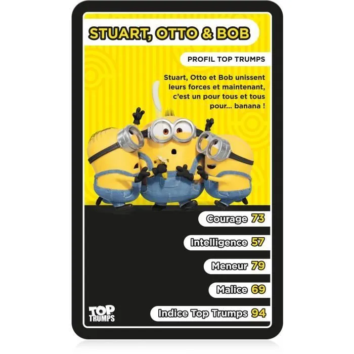 Jeu de cartes Top Trumps Les Minions 2 - Winning Moves - A partir de 6 ans - 30 cartes-3