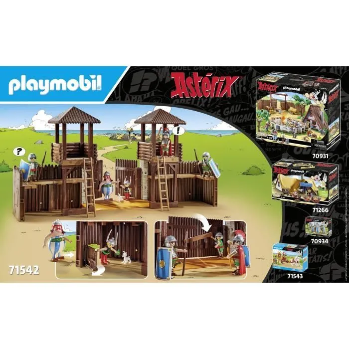 PLAYMOBIL 71542 Camp des Romains, Astérix, Personnages de la BD, 181 pièces, Dès 5 ans-7