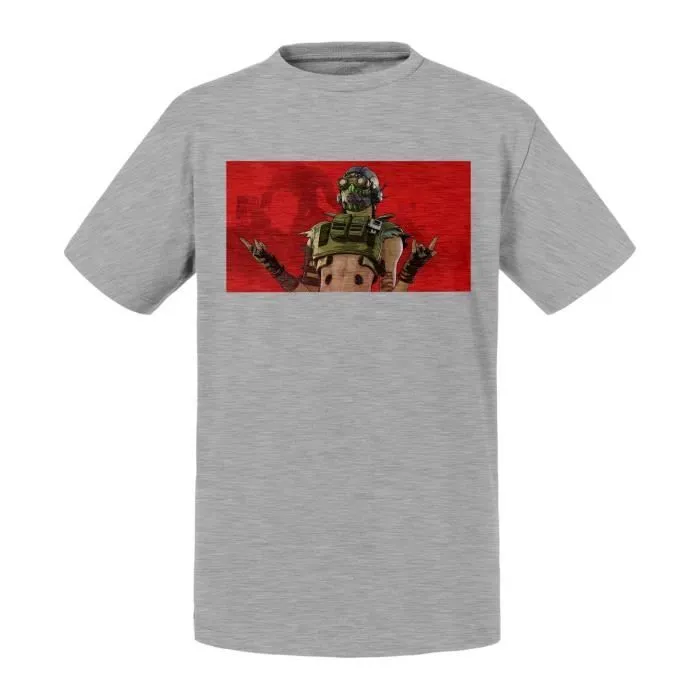 T-shirt Enfant Gris Apex Legends Octane Battle Royale Jeux Video-0
