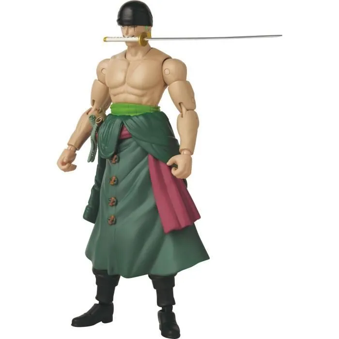 Figurine Anime Heroes - BANDAI - One Piece Zoro Style 3 épées 17 cm - 16 points d'articulation-6