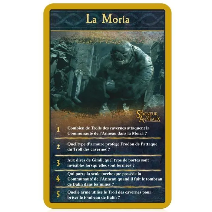 Quizz Le Seigneur des anneaux 500 Questions - Format Voyage - Version française, Winning Moves-3