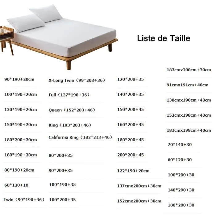 Protège matelas imperméable - Alèse - 140x200 cm - Bouclette Microfibre - Bonnet 30 cm - Lavable-1