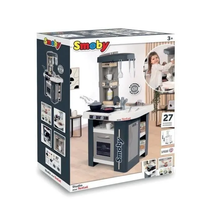 Cuisine Tefal Studio pour enfants - Smoby - 27 accessoires inclus-1
