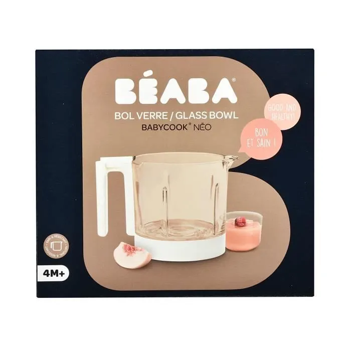 BEABA Bol en verre Babycook Neo, Blanc-1
