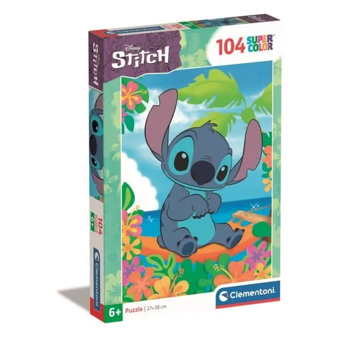 Puzzle - CLEMENTONI - Stitch - 104 pièces - Dessins animés et BD - Enfant-2