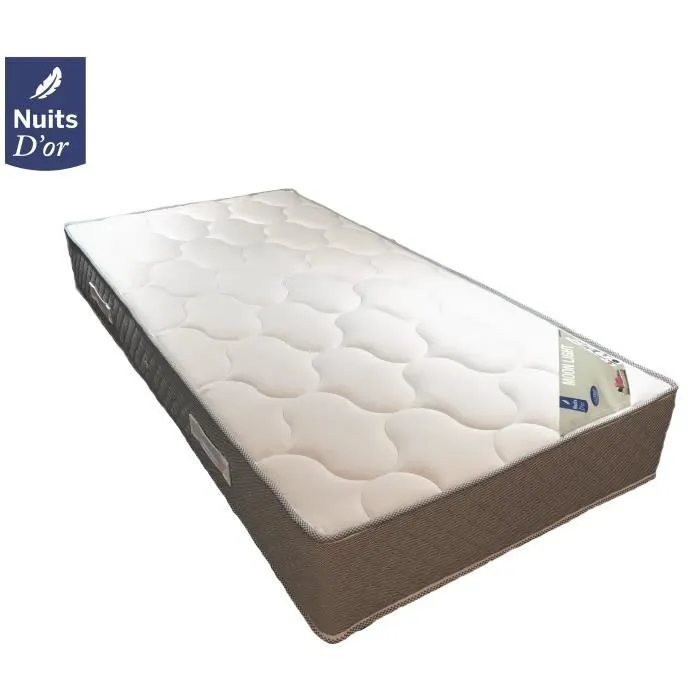 Lot de 2 Matelas 100X200 Densit 35 Kg-m3 - 24 CM - Soutien Trs Ferme 2 Protges Matelas Moon-0