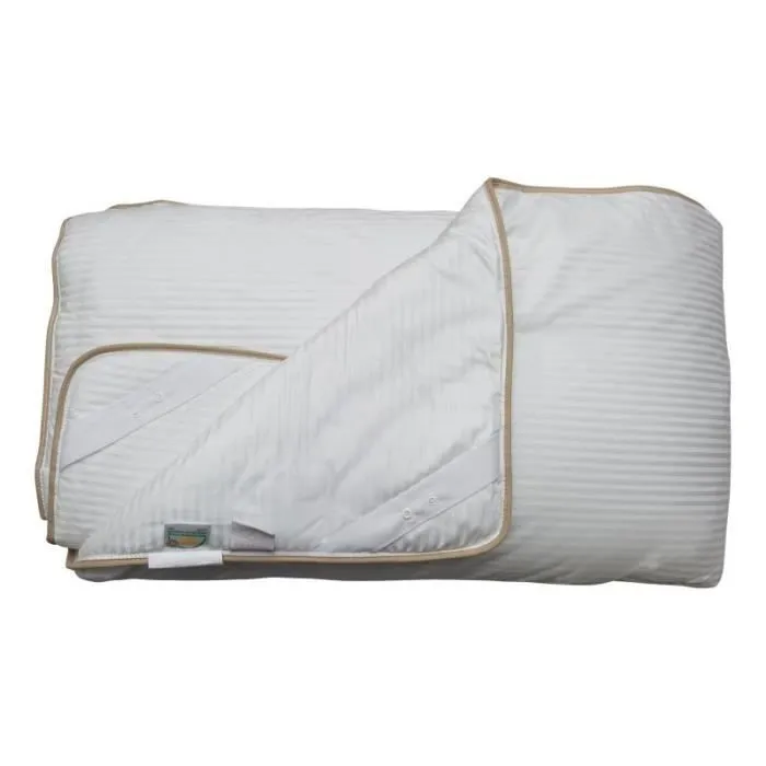 Couette "Fjord Grand Hotel" Légère Jumelable Satin de coton rayé Lestra - 140 x 200 cm pour lit 1 place-2