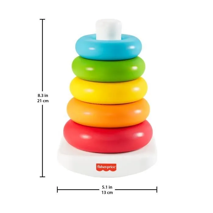 Fisher-Price - Pyramide arc-en-ciel - Jouet d'éveil 1er âge - Dès 6 mois GRF09-4