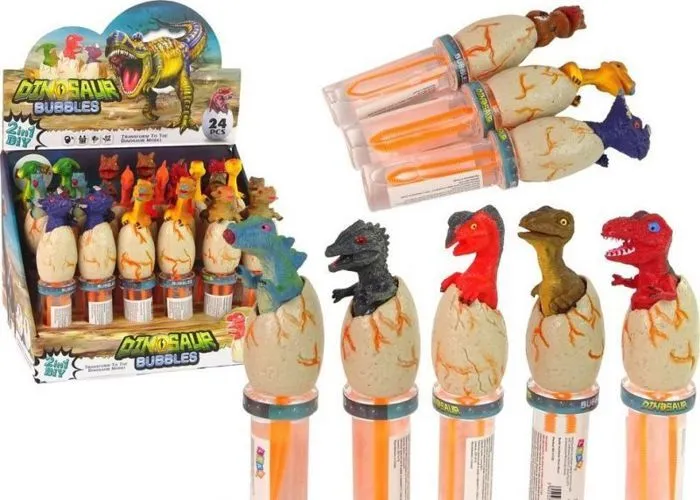 Bulles de savon Leantoys - 13138 - Bulles de Savon Dinosaures 18 cm Différentes Couleurs-0