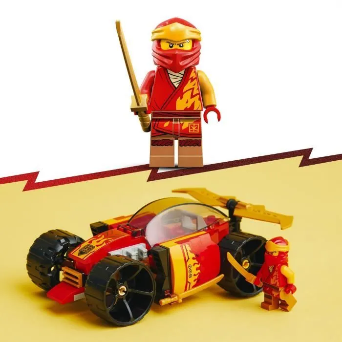 LEGO® NINJAGO 71780 La Voiture de Course Ninja de Kai – Évolution, Jouet Voiture, 2-en-1-3