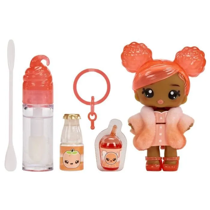Yummiland - 1 poupée 10 cm et un gloss pailleté à créer - Piper - Goût Pêche - Dès 4ans-2