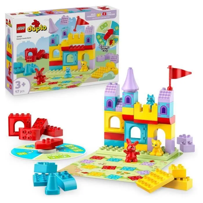 LEGO DUPLO 10450 Le Jeu Du Château d’Hopsy - Jouet De Construction Dès 3 Ans Avec Animaux-0