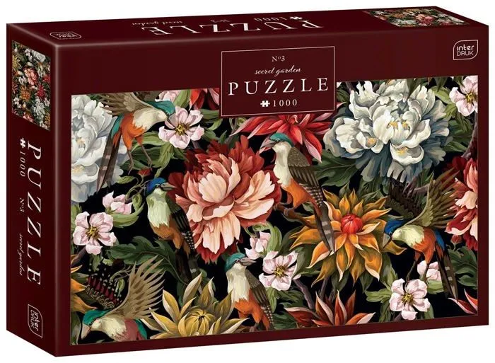 Puzzle Interdruk - PUZ1000SG3 - 1000 Pieces Puzzle for Adults - Secret Garden no. 3-1