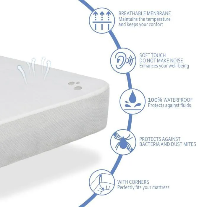 Protection matelas - 140x180x35 cm-3