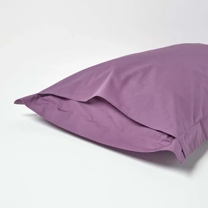 Taie d'oreiller en coton égyptien 200 fils - HOMESCAPES - Raisin 50x90cm-2