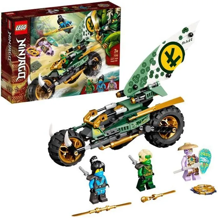 LEGO® NINJAGO 71745 La Moto de la Jungle de Lloyd, Jouet avec Véhicule et Minifigurines-0