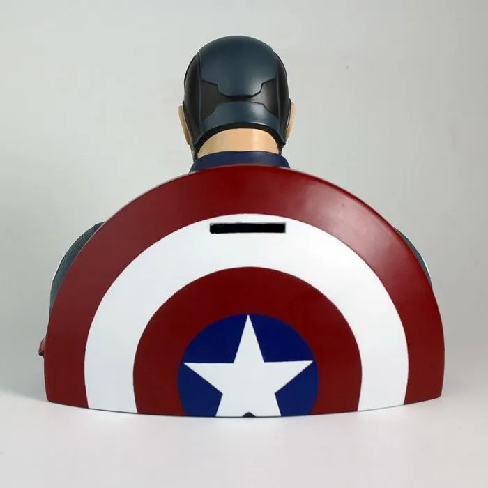 Figurine - MARVEL - Captain America - Tirelire buste 20cm - Multicolore - PVC - Adulte-1