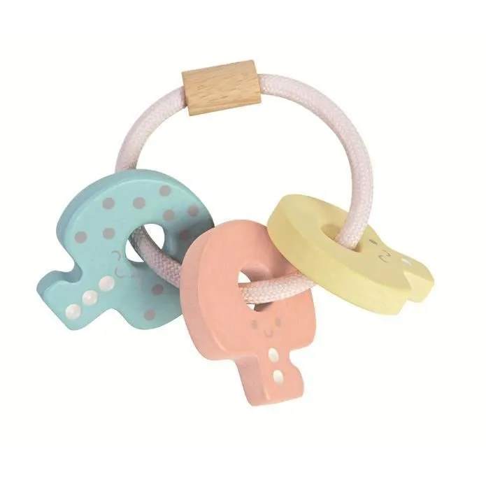 Plan Toys - Hochet clés pastel - TROUSSELIER-0