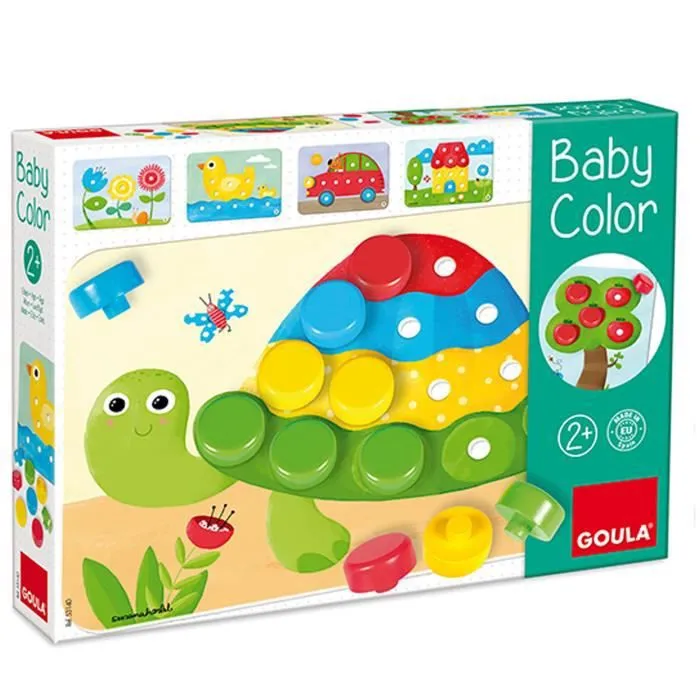 Jeu de puzzles - GOULA - Baby color - Multicolore - Mixte - Vert-1