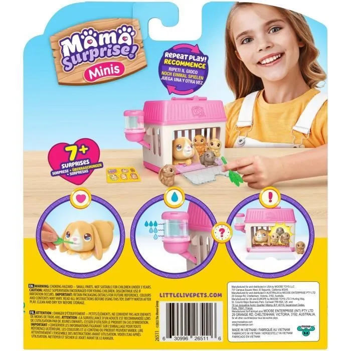 Peluches P'tits Lapins Mama Surprise - Little Live Pets - Moose Toys-3