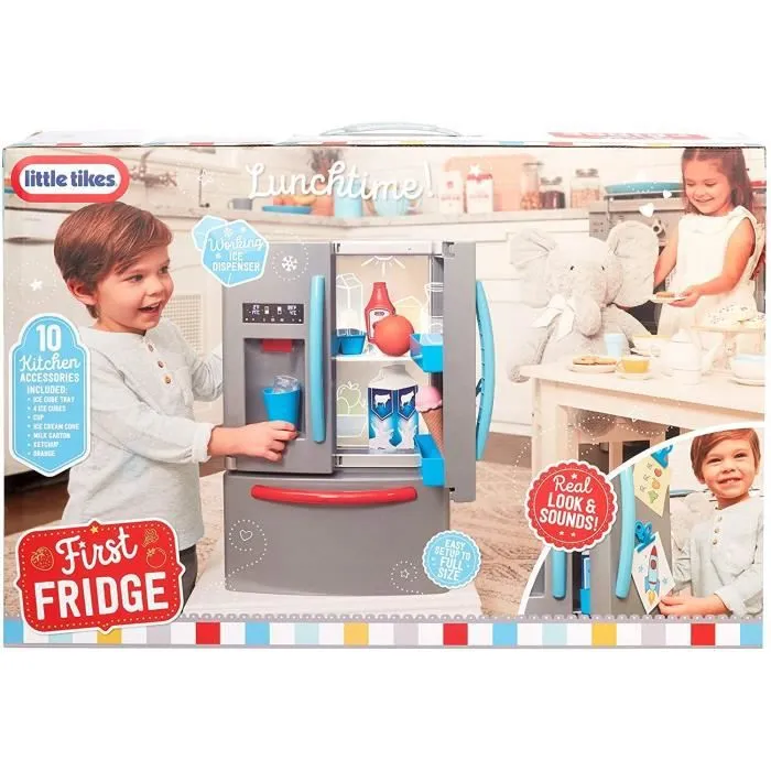 Little Tikes - Mon Premier Réfrigérateur Eléctronique - Interactif & Réaliste avec Sons - Appareil Ménager de Simulation pour-8