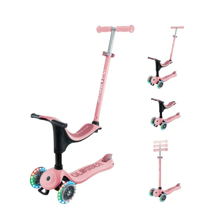 Globber - Trottinette évolutive GO-UP SPORTY LIGHTS - Rose pastel-5