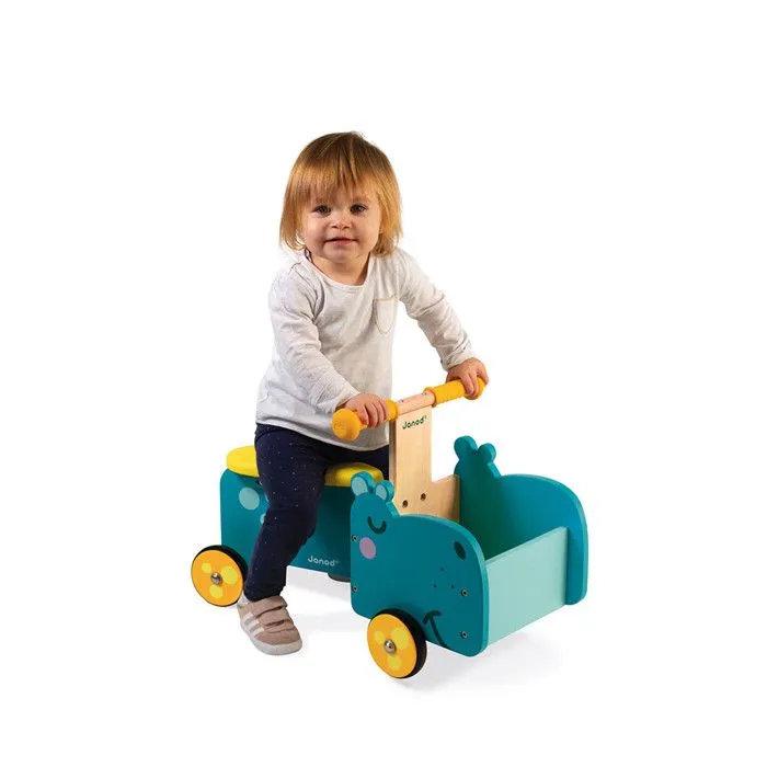 Porteur Hippo en bois-3