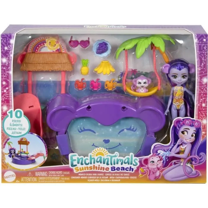 Enchantimals-Piscine singe-Coffret poupée et accessoires HTW73-5