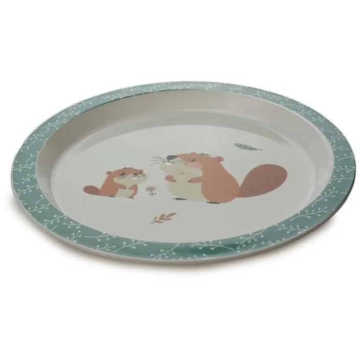 Mon premier coffret repas micro-ondes - THERMOBABY - Castor - Assiette, bol, gobelet-6