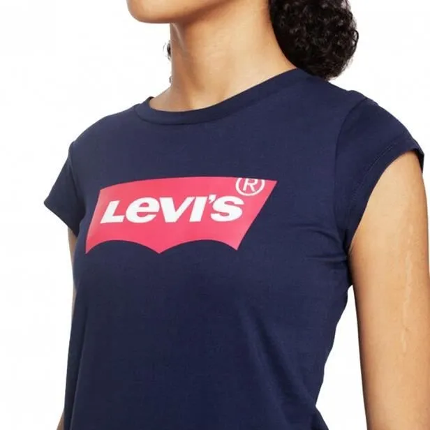 Tee shirt levi's fille bleu marine 4E4234-C6Y-3