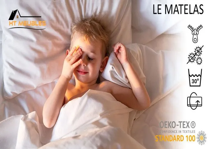 Lit enfant pour garçon voiture de Batman Batcar bleu avec matelas et sommier inclus - 160 cm x 80 cm-4
