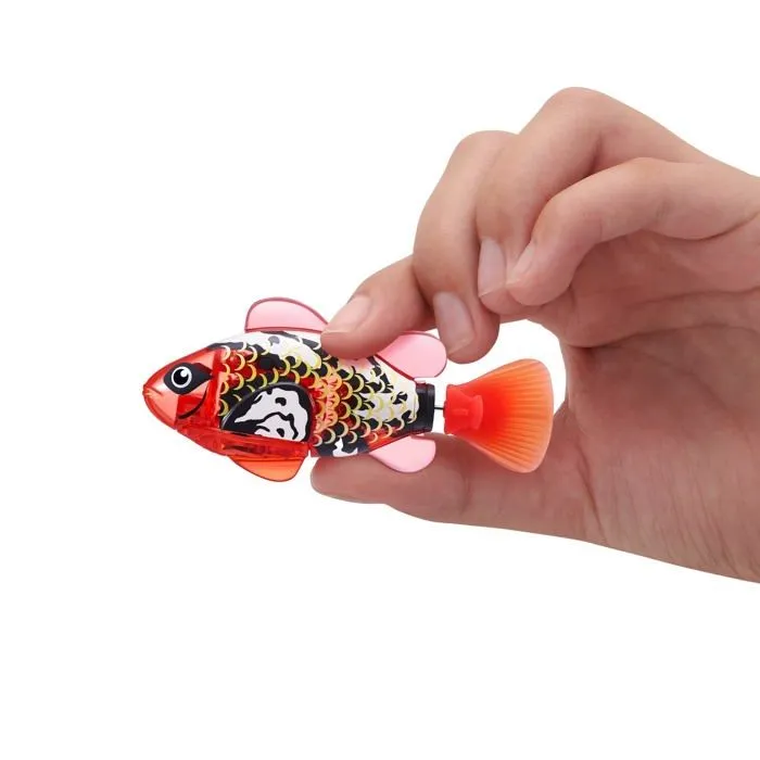 Animal virtuel Robo alive - 7199B - Robo Fish Série 3 Poisson Nageur robotique (Bleu et Rouge)-1