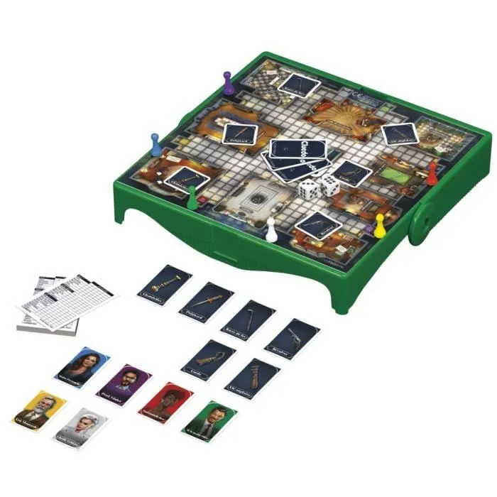 Cluedo Voyage, jeu de société de voyage pour 3 à 6 joueurs, jeu de voyage, Dès 8 ans, Hasbro Gaming-1