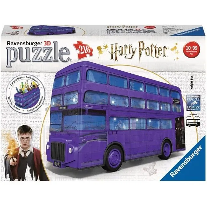 Puzzle 3D Magicobus Harry Potter - Ravensburger - Véhicule 216 pièces - Sans colle - Dès 12 ans-0