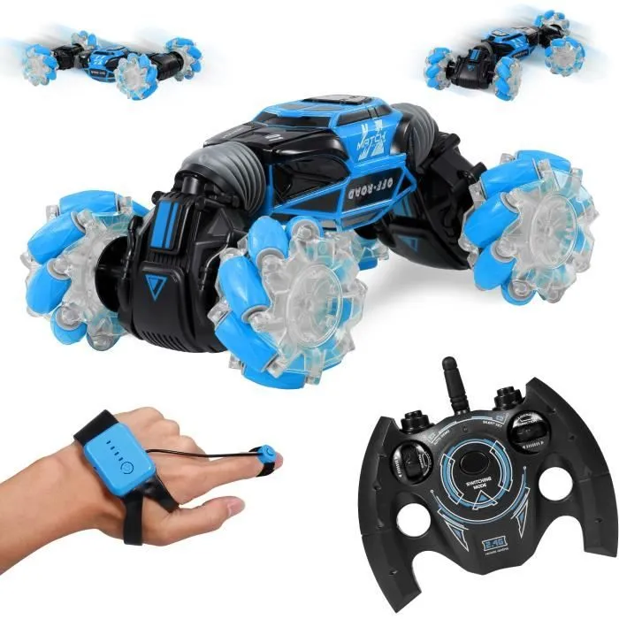 UD2196A - Commande gestuelle - Voiture Télécommandée Bleu - Échelle 1:16 - 6 ans et +-2