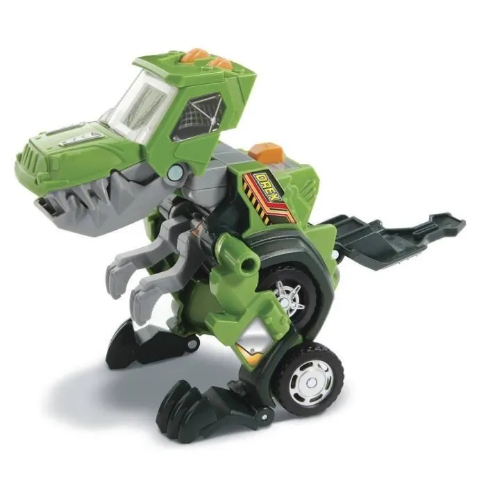 VTECH - Switch & Go Dinos - Drex, Super T-Rex (Jeep) - T-Rex interactif à transformer en Jeep tout terrain-3