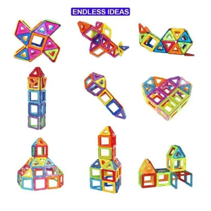 Construction Magnetique Enfant Jeu de Magnetique Bloc de Construction Magnétique Jeux Aimanté Enfant 44PCS Bloc Construction Magneti-0