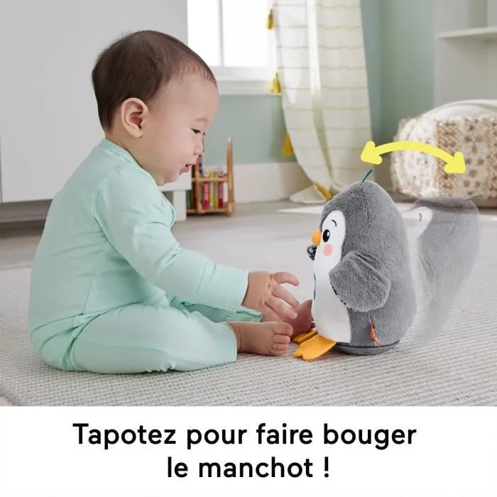 Fisher-Price-Mon Pingouin d’Éveil-Peluche Musicale HNC10-5