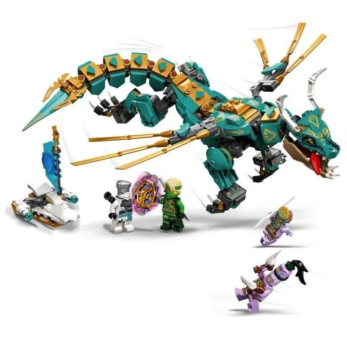 LEGO® NINJAGO 71746 Le Dragon de la Jungle, Jouet de Construction, avec Minifigurines Llyod-1