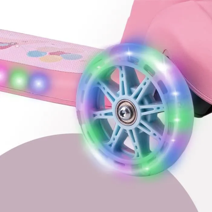 Trottinette BeBe MoMi KIURU 2-en-1 Rose - Réglage en hauteur - LED - 3 Roues - ABEC7-2