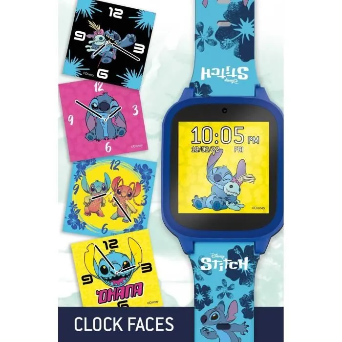 Montre Éducative - HI TECH - STITCH - Cadrans personnalisables, 5 Jeux interactifs-5