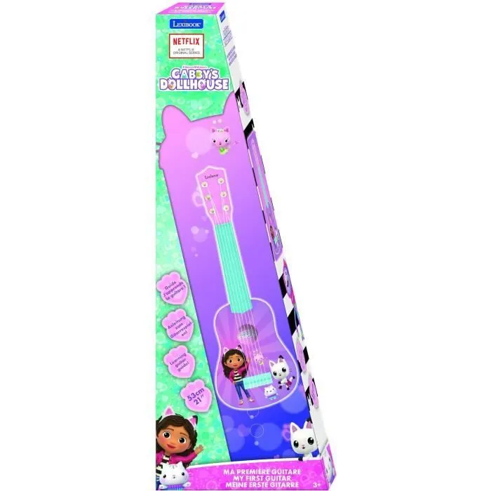 Lexibook - Ma Première Guitare Gabby et la maison magique - 53cm - Guide d'apprentissage inclus-4