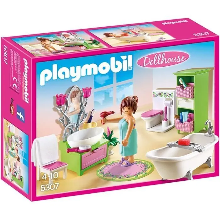 PLAYMOBIL - La Maison Traditionnelle - Salle de Bain et Baignoire-0