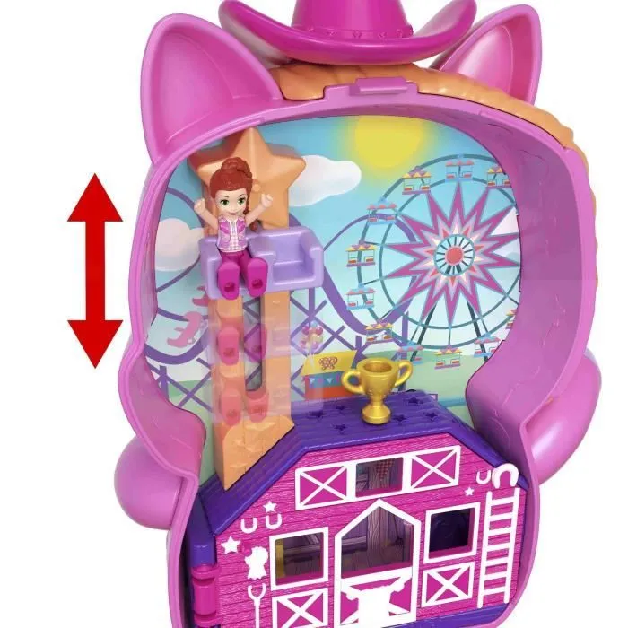 Polly Pocket-Coffret Poney Rodéo-Jouet De Voyage - 4 ans+- JCR39-2