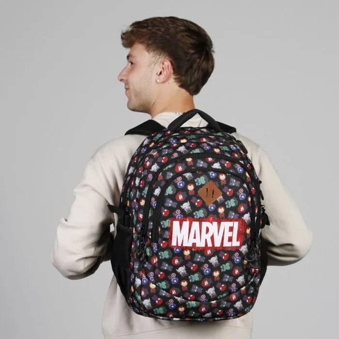 Sac à dos - KARACTERMANIA - Marvel Avengers Chibi - Noir - Taille Unique - 3 compartiments-4