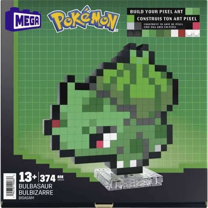 MEGA-Pokémon-Bulbizarre-Coffret de construction rétro 374 pièces - MEGA Pokémon - HTH75-6