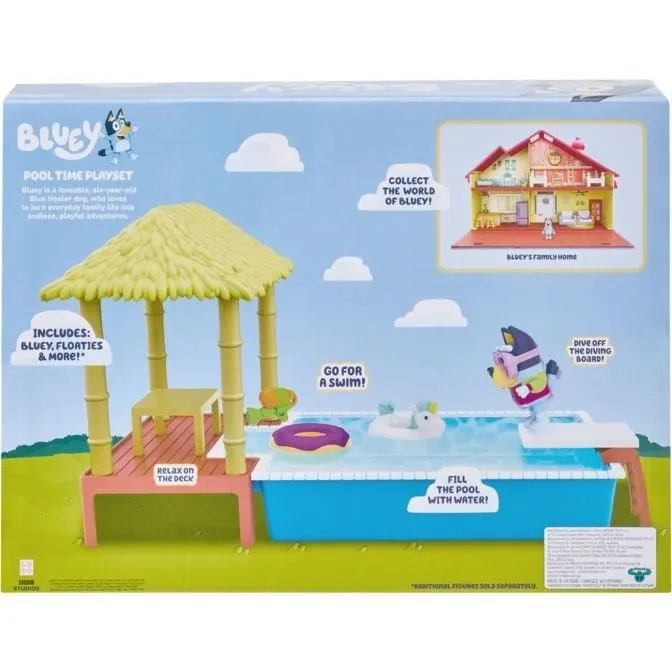 Figurine La Piscine de Bluey - MOOSE TOYS - Playset avec accessoires pour enfants de 3 ans et plus-3