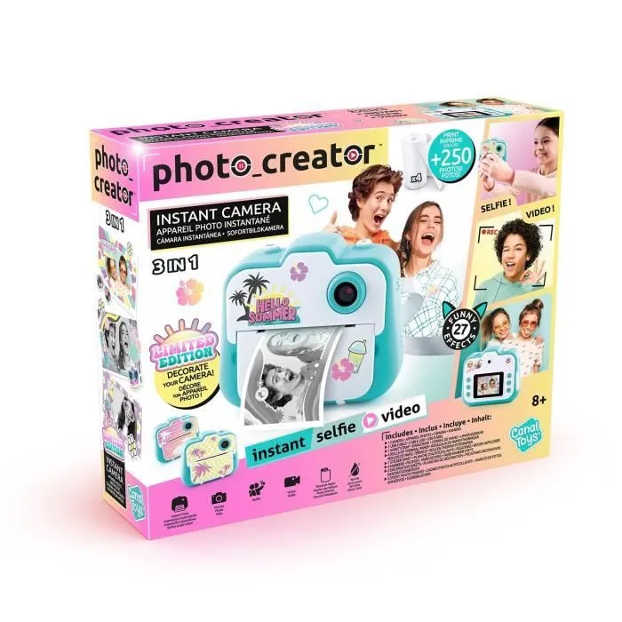 Canal Toys - Photo Creator - Appareil photo instantané Édition limitée - Impression thermique, sans encre - CLK 028-4