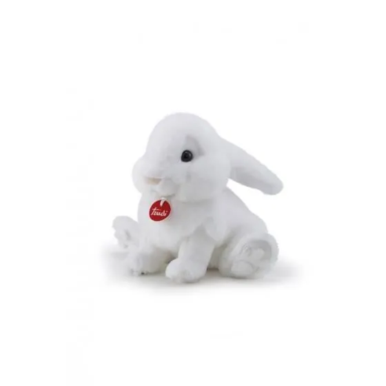 Peluche lapin TRUDI 23 cm blanc en plush pour enfant-0